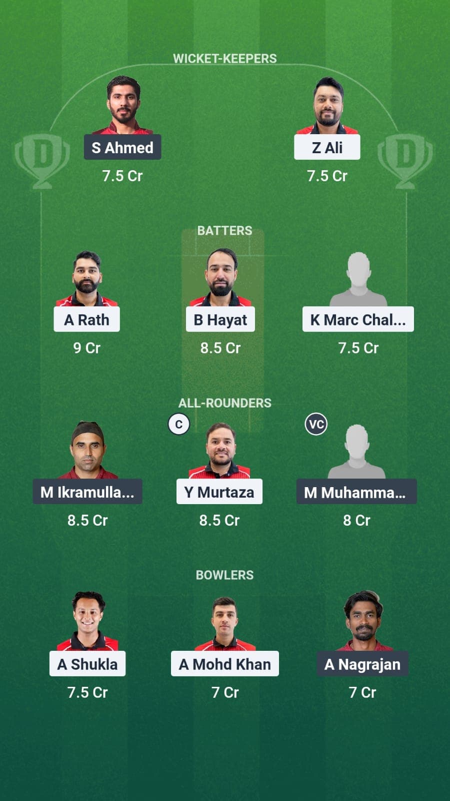 Qatar vs KH Dream11